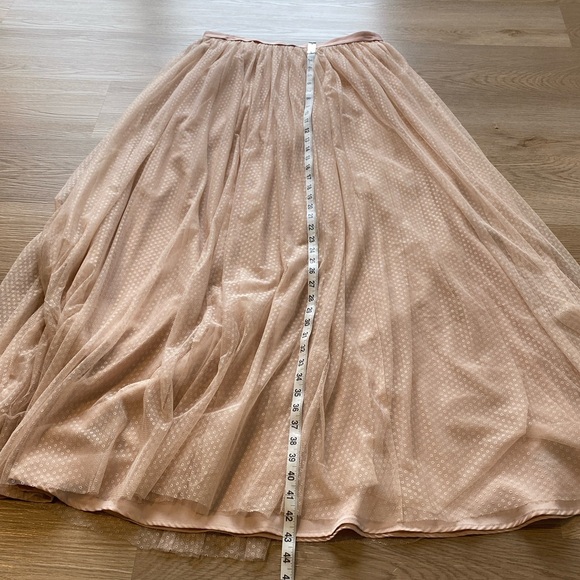 Needle & Thread Blush Pink Tulle Maxi Skirt | Romantic Bridal Wedding Formal - Picture 10 of 10